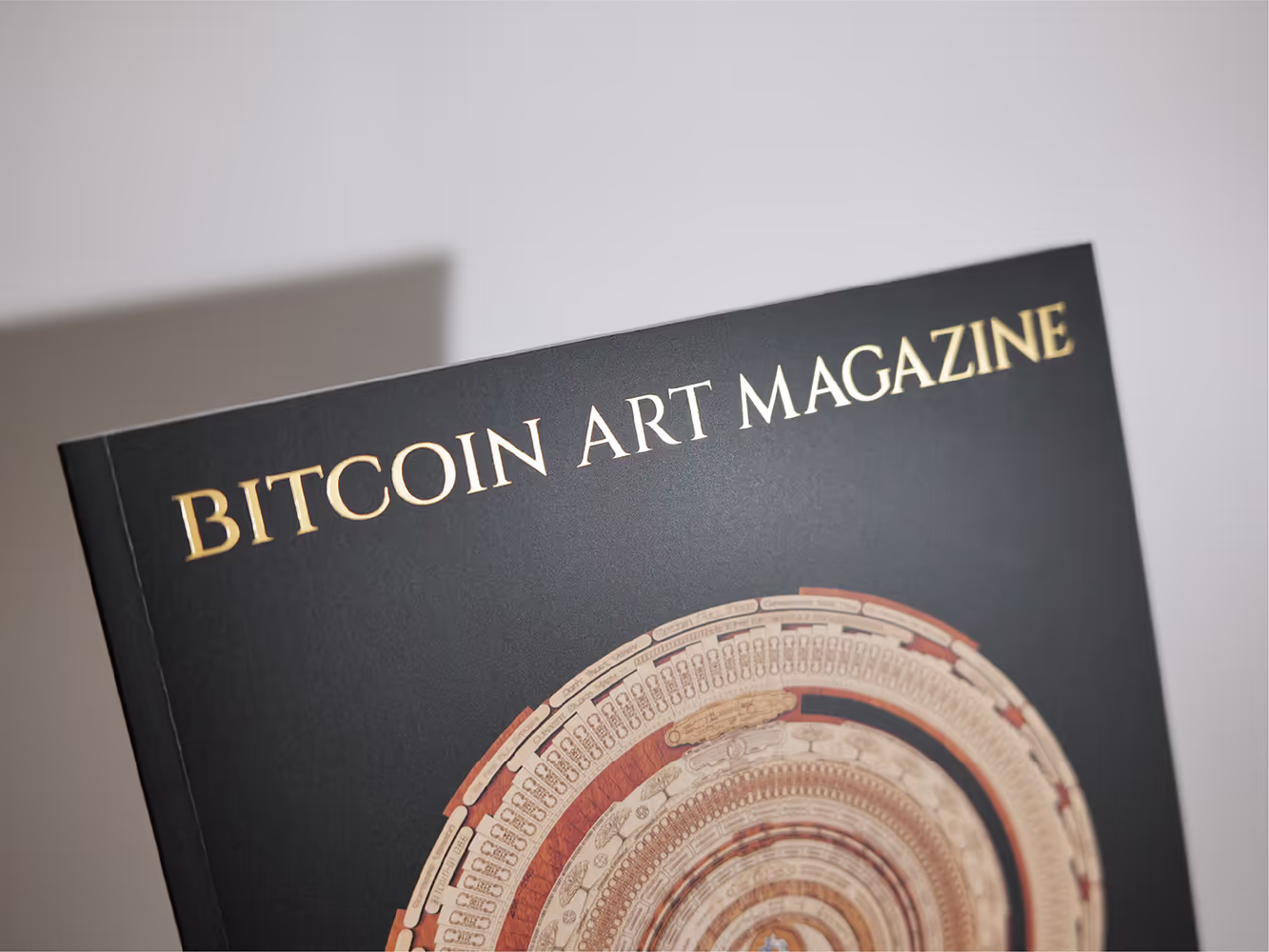 Gold Foil Cover Genesis Edition of Bitcoin Art Magazine 2