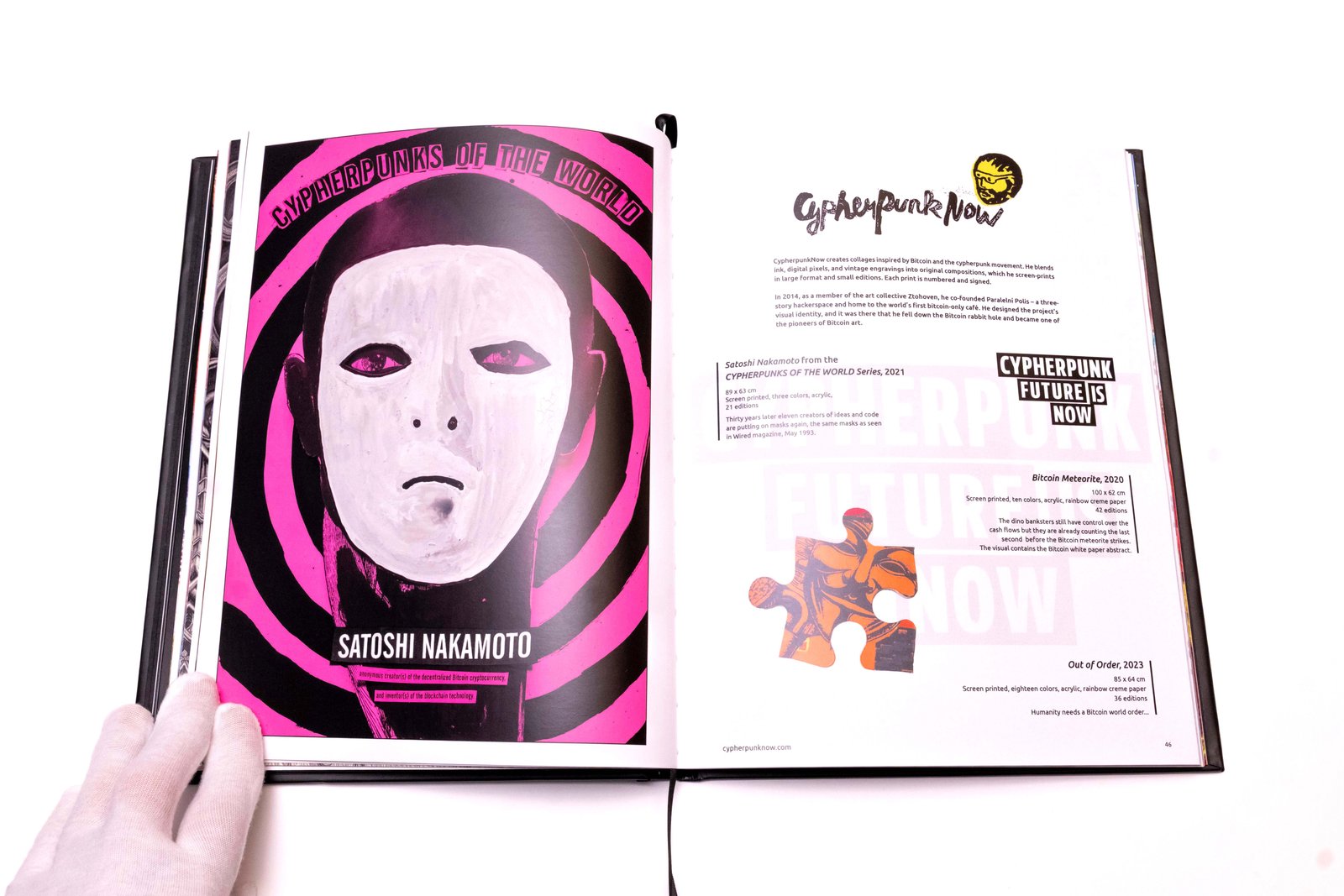 Featured interior artwork by Cypherpunk Now from "Bitcoin Art: Genesis Edition" by Bitcoin Art
