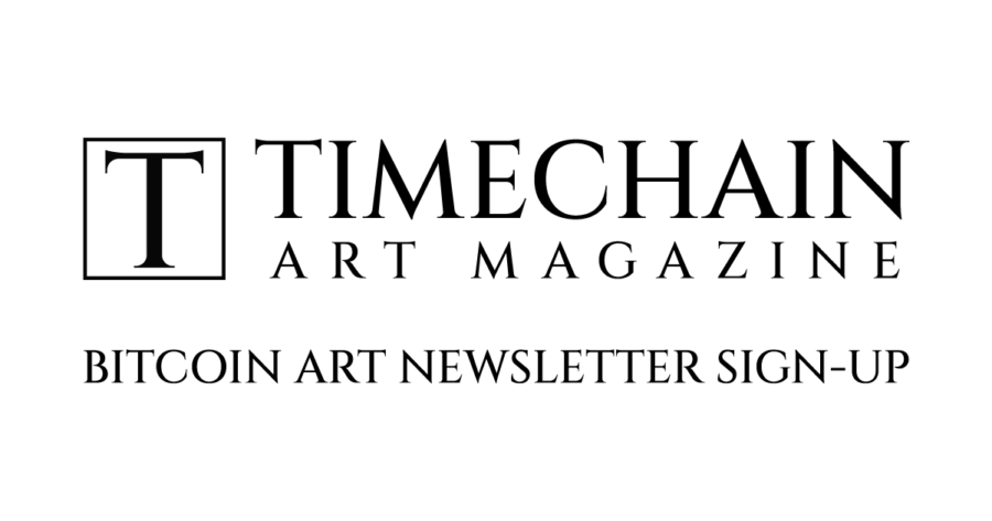 Bitcoin Art Newsletter Sign-Up Card