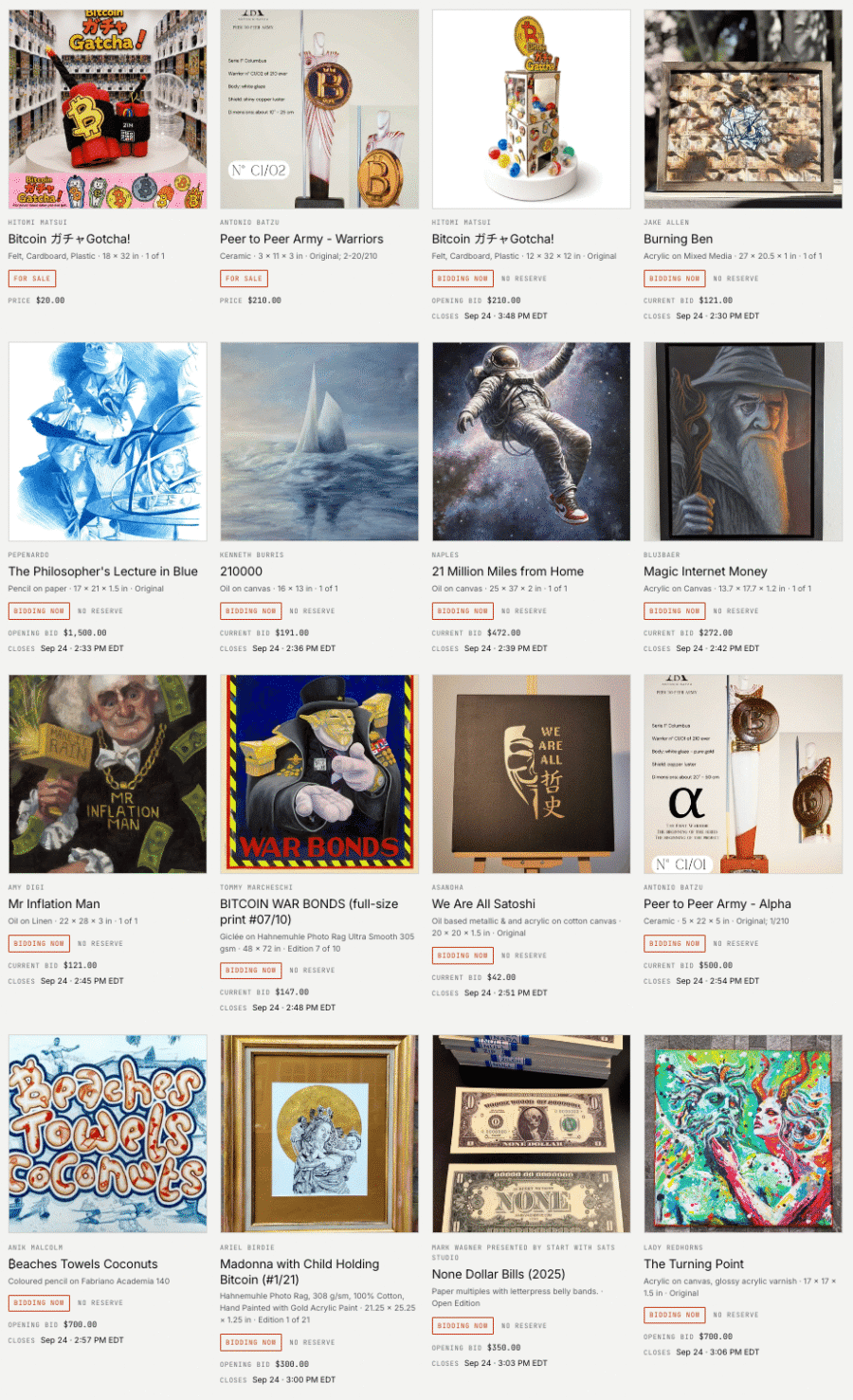 Announcing Two Bitcoin Art Auctions – Midwest Bitcoin Summit & Noderunners Conference